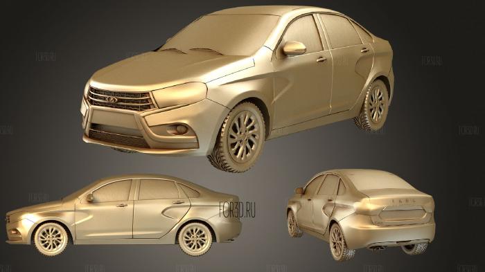 Lada Vesta 3d stl модель для ЧПУ